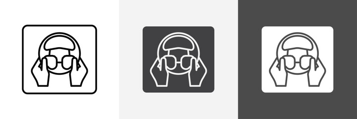 car driver icon set vector art