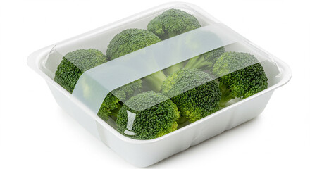 Broccoli Florets Packaging Mockup Fresh Produce