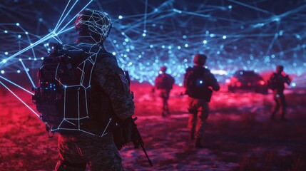 Soldiers night mission