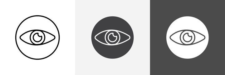 Eye icon set vector art