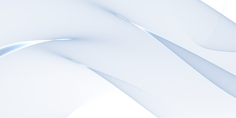 Obraz premium Abstract light blue background with white lines and curves forming a modern design aesthetic look