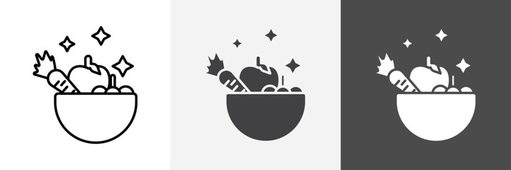 Fruits Washing icon set vector art