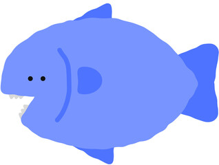 Happy Fish Swimming in Ocean