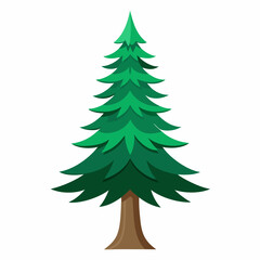 christmas tree isolated on white background