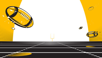 American football background design. The sport concept
