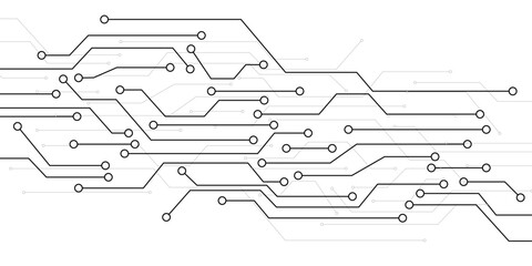 Digital technology futuristic internet network speed connection white background.