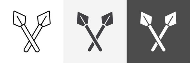 lance icon set vector art