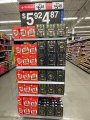 Fototapeta premium Walmart retail store Harry Potter fruit snacks limited box display price