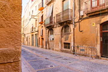 Historische Altstadtgasse Mediterraner Charme und alte Architektur