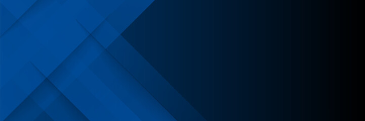 Fototapeta premium Modern abstract gradient dark blue banner background