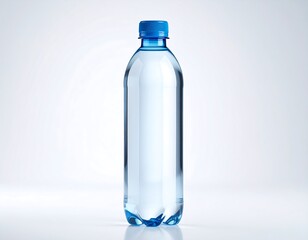 Naklejka premium Clear plastic water bottle