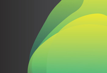Abstract gradient design with vibrant green and subtle gray tones