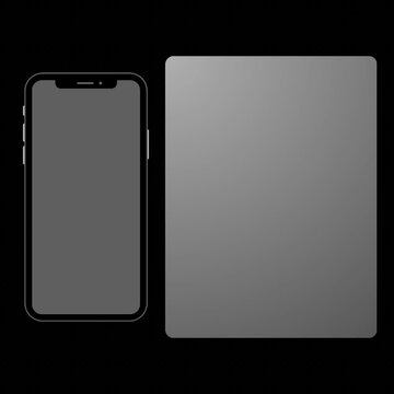 smart phone with blank screen