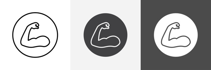 strength training icon set vector art