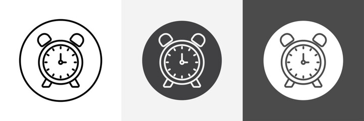 testing time icon set vector art
