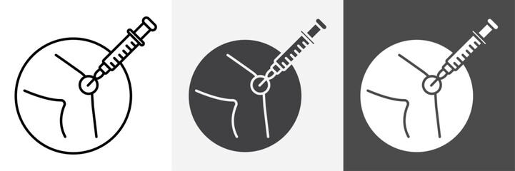 Treatment arthritis icon set vector art