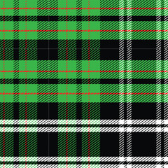 Christmas Tartan Seamless Pattern.