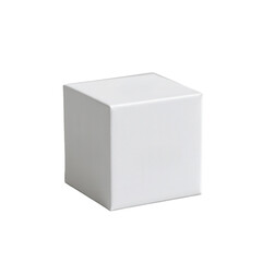 Plain White Cube Display Object for Minimalist Interior Decor and Creative Photography Projects