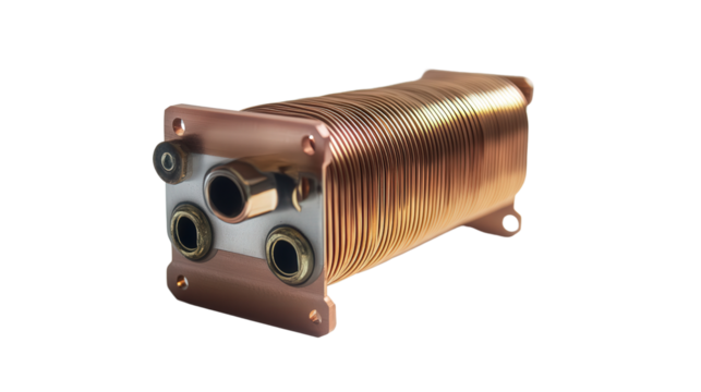 Heat pipe cooling component, Transparent background, PNG file