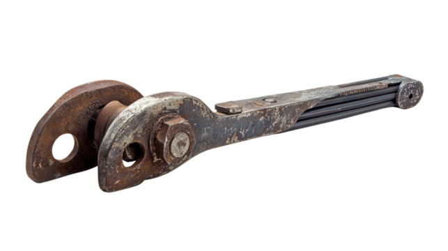 Heavy-duty steel rebar cutter, Transparent background, PNG file