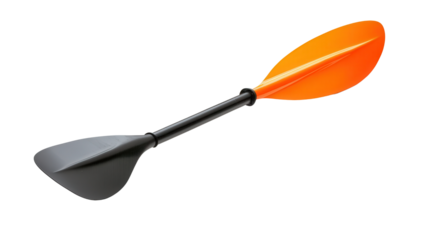 High-performance kayak paddle, Transparent background, PNG file
