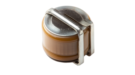 High-voltage ceramic capacitor, Transparent background, PNG file