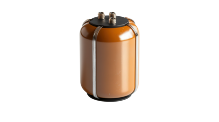 High-voltage ceramic capacitor, Transparent background, PNG file