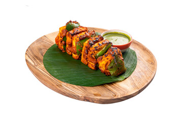 Tandoori Paneer Tikka on a Transparent PNG Background