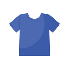 T-shirt flat icon with white background vector stock illustration