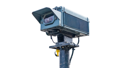 Isolated LiDAR detection unit, Transparent background, PNG file