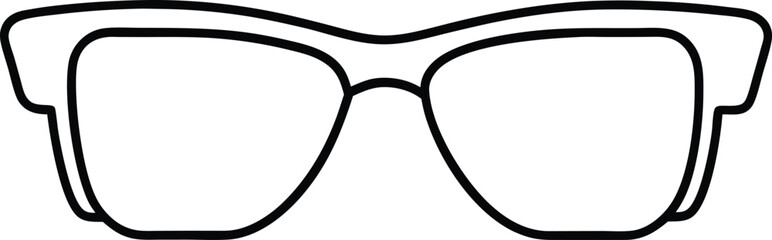 Fototapeta premium sunglasses icon line art vector illustration on transparent background