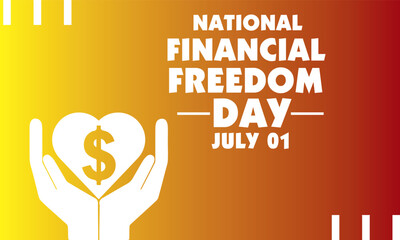 National Financial Freedom Day vector
