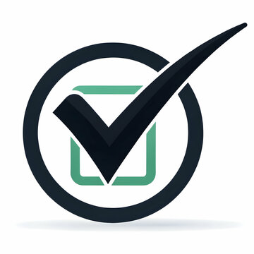 Um &iacute;cone de marca de verifica&ccedil;&atilde;o preto em alta resolu&ccedil;&atilde;o isolado em fundo transparente edit&aacute;vel
