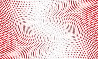 abstract simple red star halftone twist pattern can be used background.