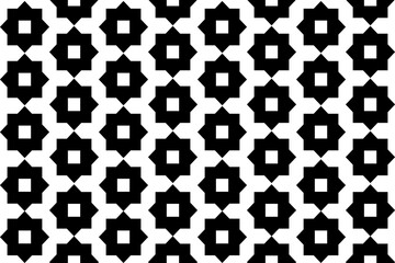 Abstract vector Minimalistic Posters with geometric pattern, Black and White rhythmic repeating texture