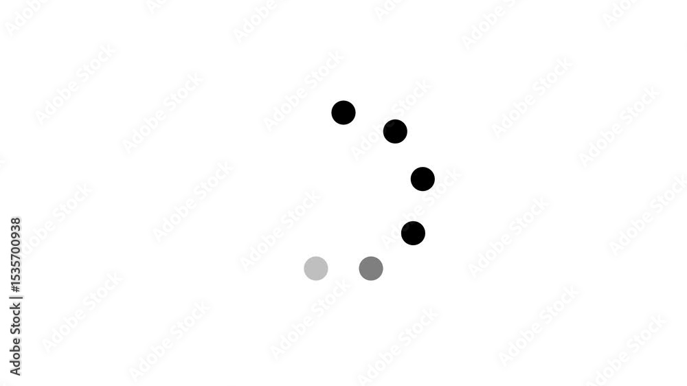 Poster . retry and try again concept shows progress, waiting, and system response. minimalist circle animat