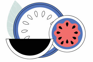 tropical fruit slice