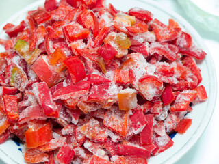 Frozen vegetable Pepper.