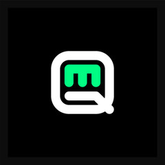 QM - Premium Business logo based on letters Q and M. Minimal elegant logo or icon.