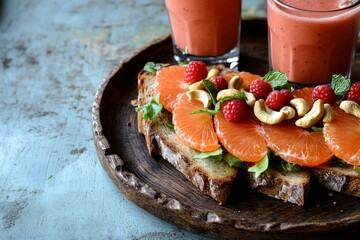 Vitality promotion is emphasized through healthy bites with a fresh and clean design