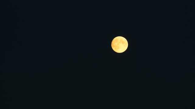 moonrise over industrial area evning