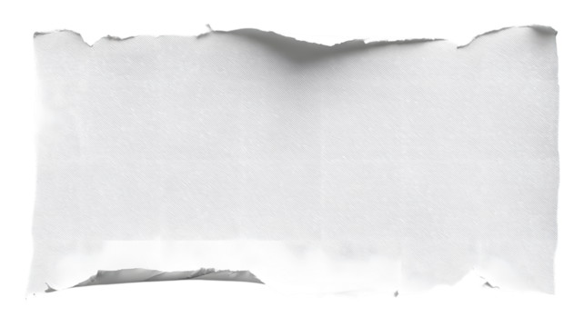 Torn white paper with textured surface on background provides space for text or design elements