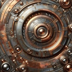 Fototapeta premium Metal Textures Rust Chrome Copper Realistic or stylized metal su