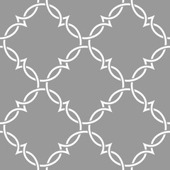 Vector seamless pattern. Modern geometric background with shaped tiles.