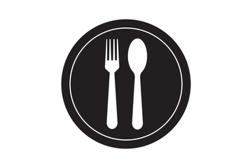 spoon and fork icon vector illustration. spoon, fork and knife icon vector. restaurant sign and symbol. 