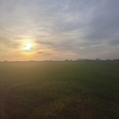 sunrise in the mountains