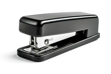 Simple Black Stapler On White