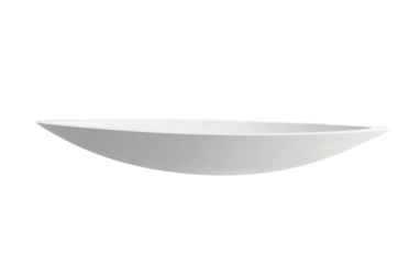 White minimalist wall shelf floating horizontally with clean lines and modern design isolated on transparent background PNG