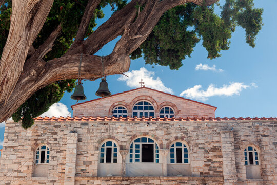 The byzantine Monastery of Panagia Ekatontapiliani (4th c AC) in Paroikia of Paros, Greece. It is an important religious pilgrimages in Greece.