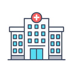 Hospital Building Icon: Exploring Healthcare, Medical Services, and Patient Care